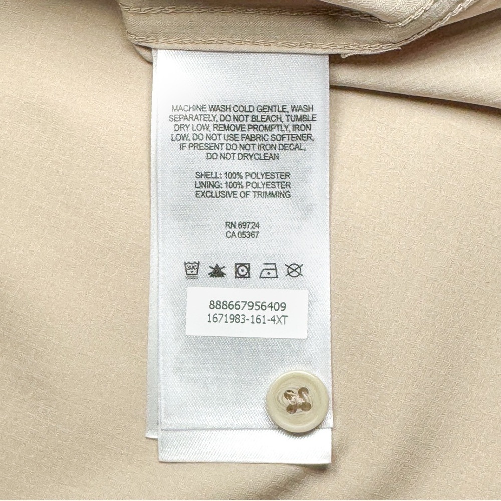 Columbia Mens Omni-Shade Ripstop Fishing Vented Shirt Beige 4XT Tall Long Sleeve - Picture 5 of 8